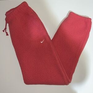 Pink Fleece Nike Sweatpants